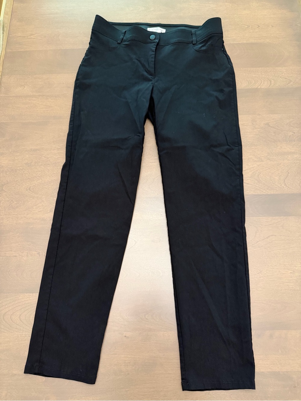 Retrology Black Stretch Straight Leg Pants Size 8
